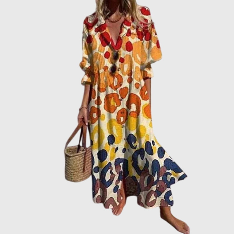 Zariah | Elegant Bohemian Dress Yellow