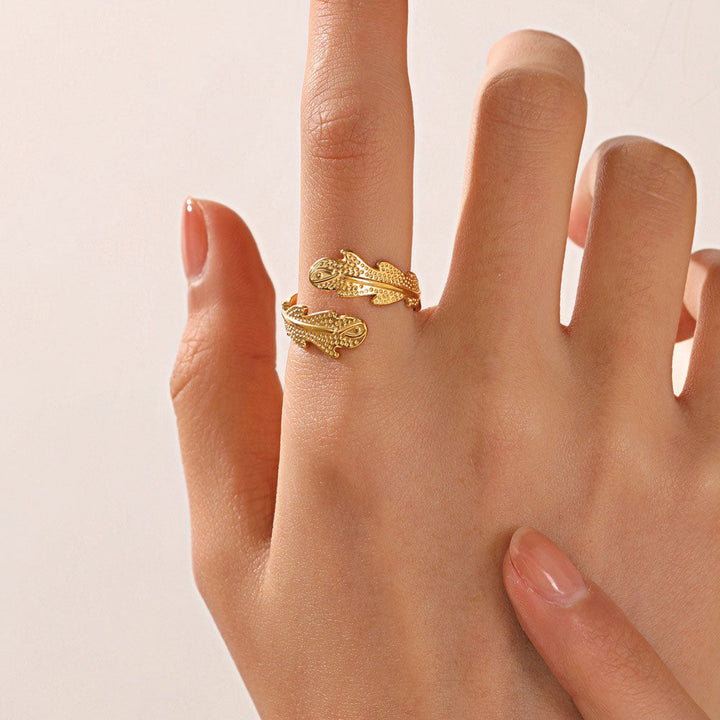 Janirelle | Coral Ring 18K Gold