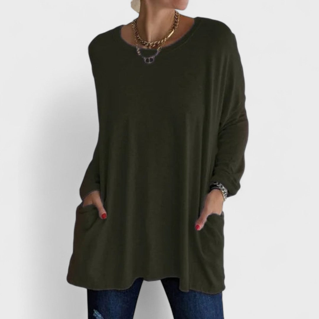 Emmarie | Comfortable Top Army Green