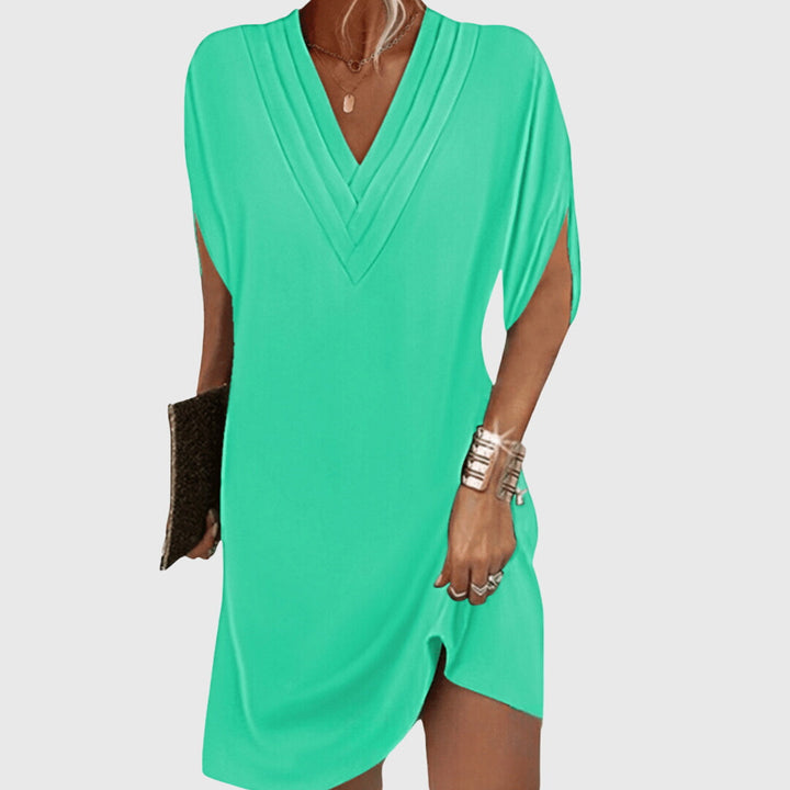 Anita | Elegant Tummy-Hiding Dress Bright Green