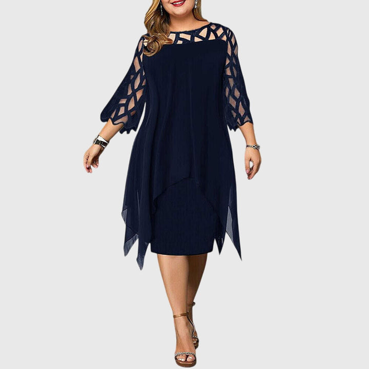 Juliana | Chic Dress Deep Blue