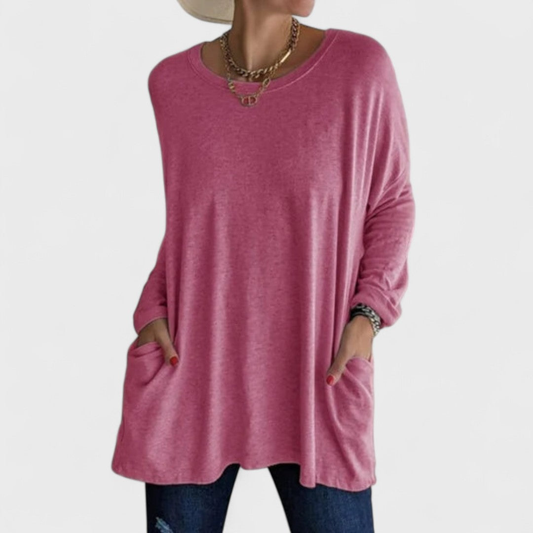 Emmarie | Comfortable Top Dark Pink