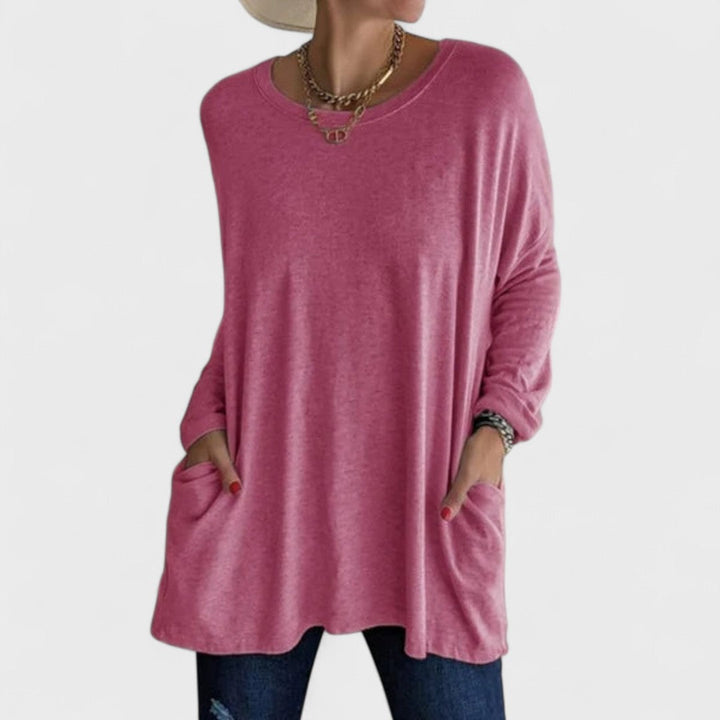 Emmarie | Comfortable Top Dark Pink