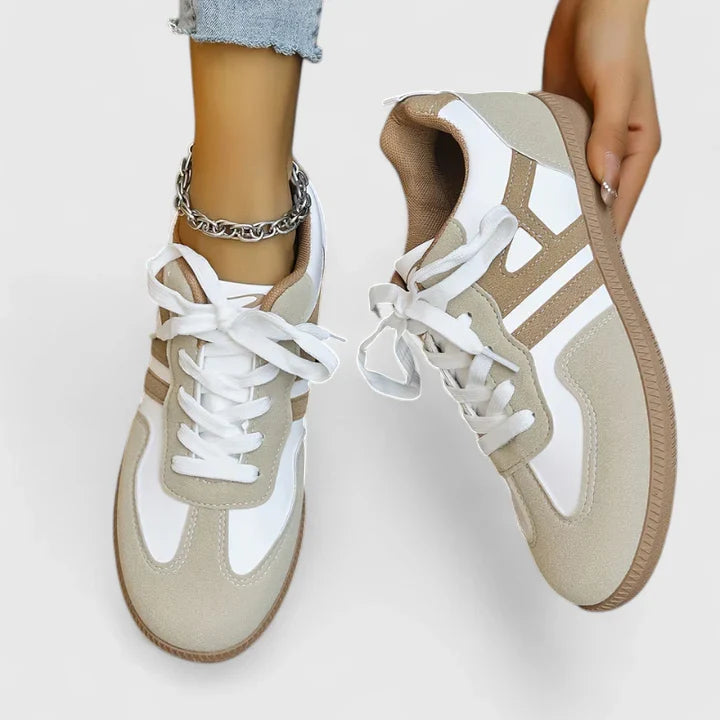 Delyziah | Orthopedic Sneakers Khaki & White