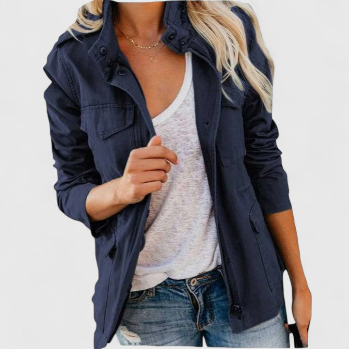 Janine | Elegant Jacket Navy Blue
