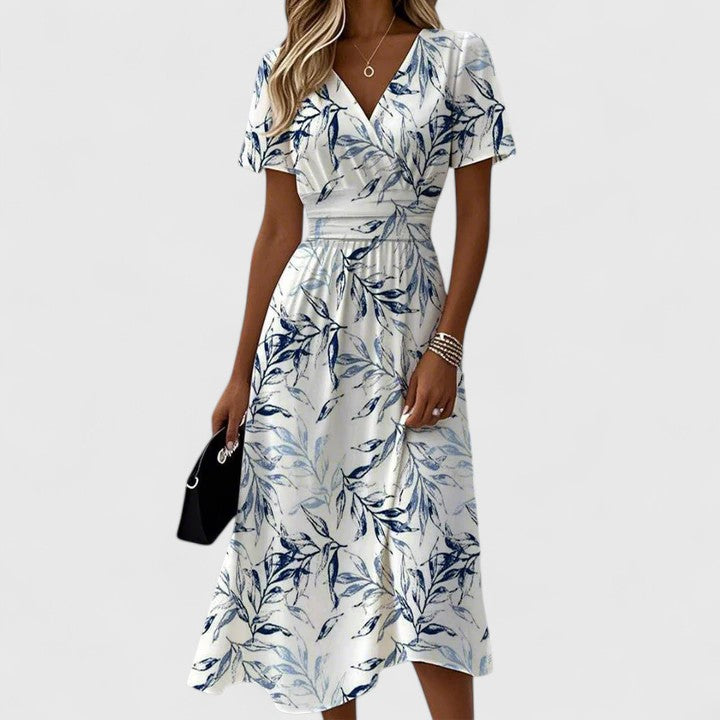 Fenyska | Elegant Dress Floral White