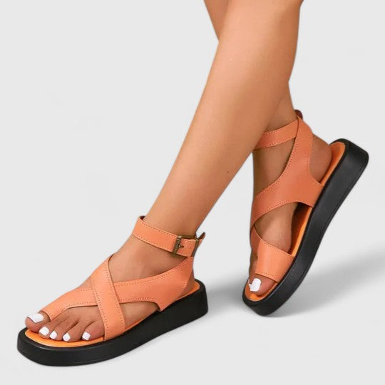 Lalaine | Elegant Sandals Orange
