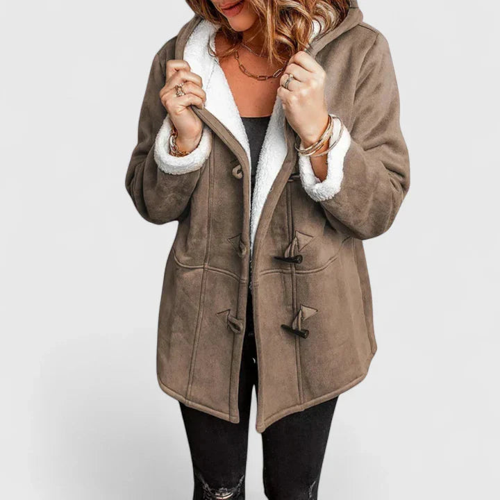 Ziah | Comfortable Coat Brown