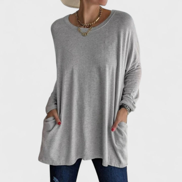 Emmarie | Comfortable Top Gray