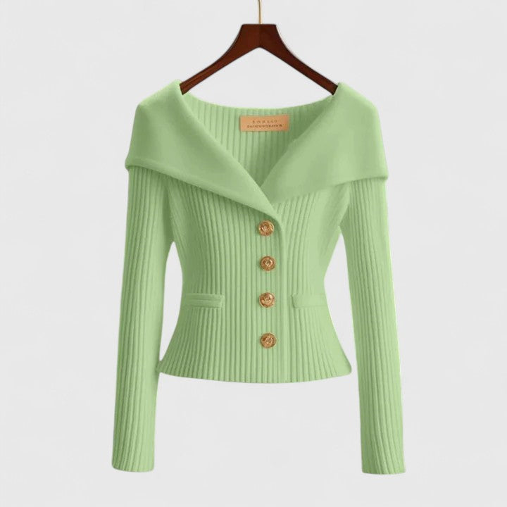 Avelora | Elegant Cardigan Green