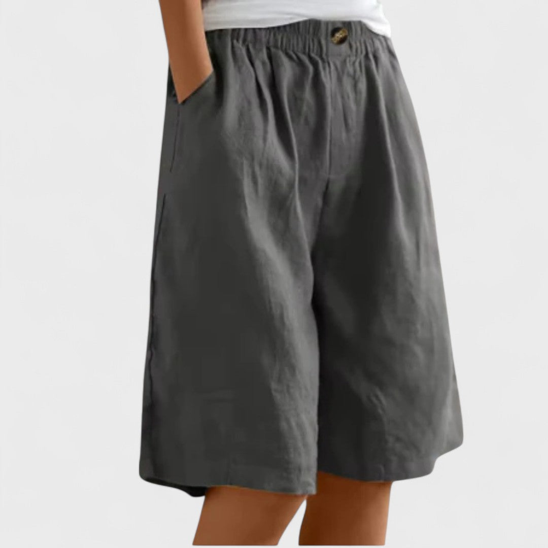 Katy | Elegant Shorts Gray