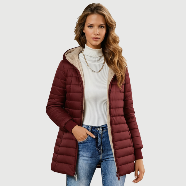 Vaelis | Elegant Coat Burgundy