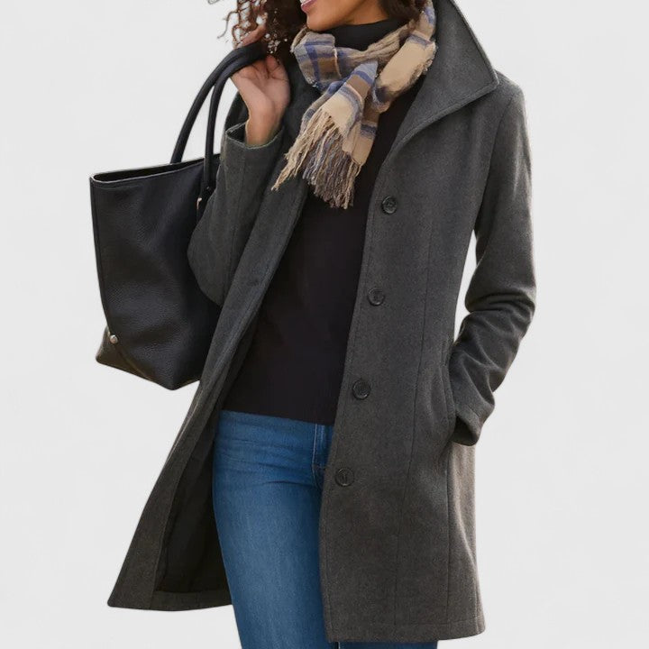 Scarlethia | Sophisticated Coat Gray