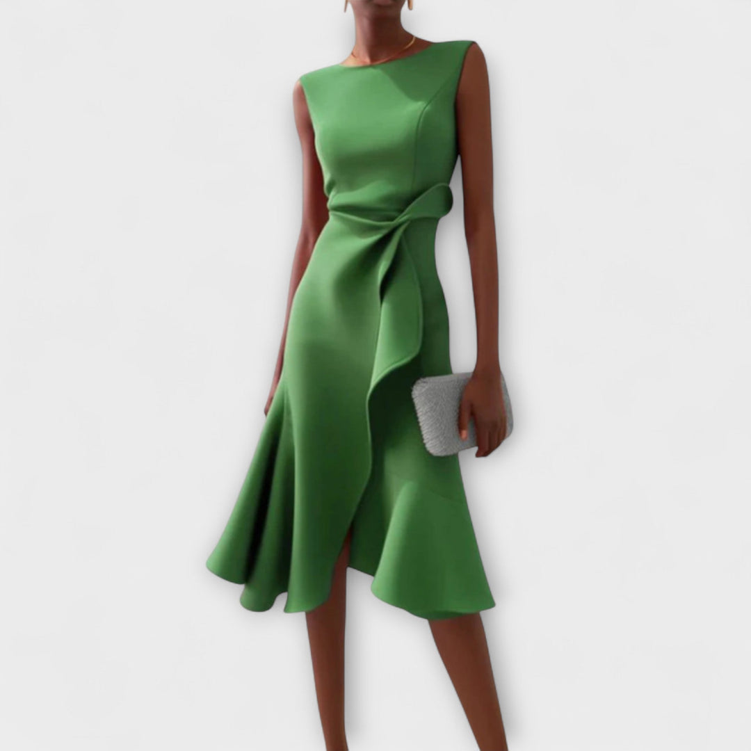 Darlene | Sophisticated Midi Dress Green
