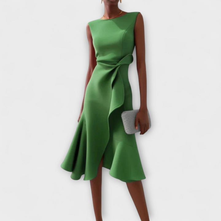 Darlene | Sophisticated Midi Dress Green
