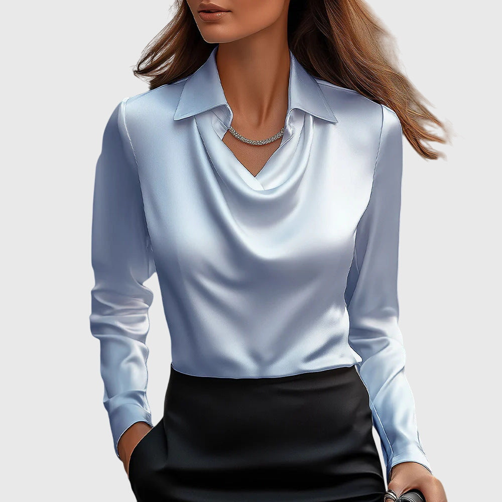 Brooklyn™ | Elegant Blouse Light Blue