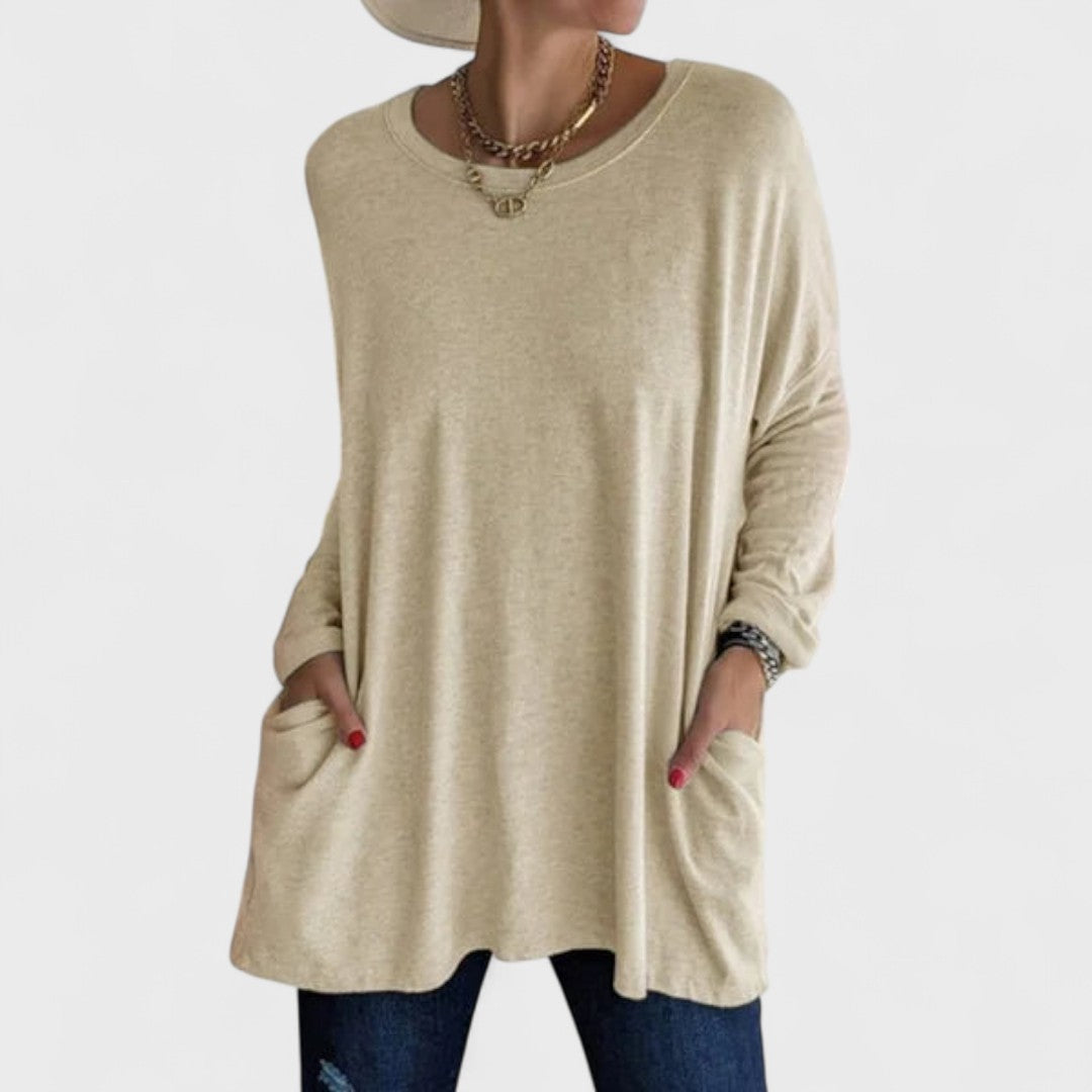Emmarie | Comfortable Top Khaki