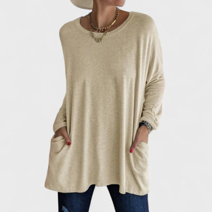 Emmarie | Comfortable Top Khaki