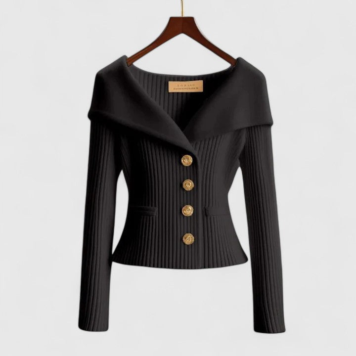 Avelora | Elegant Cardigan Black