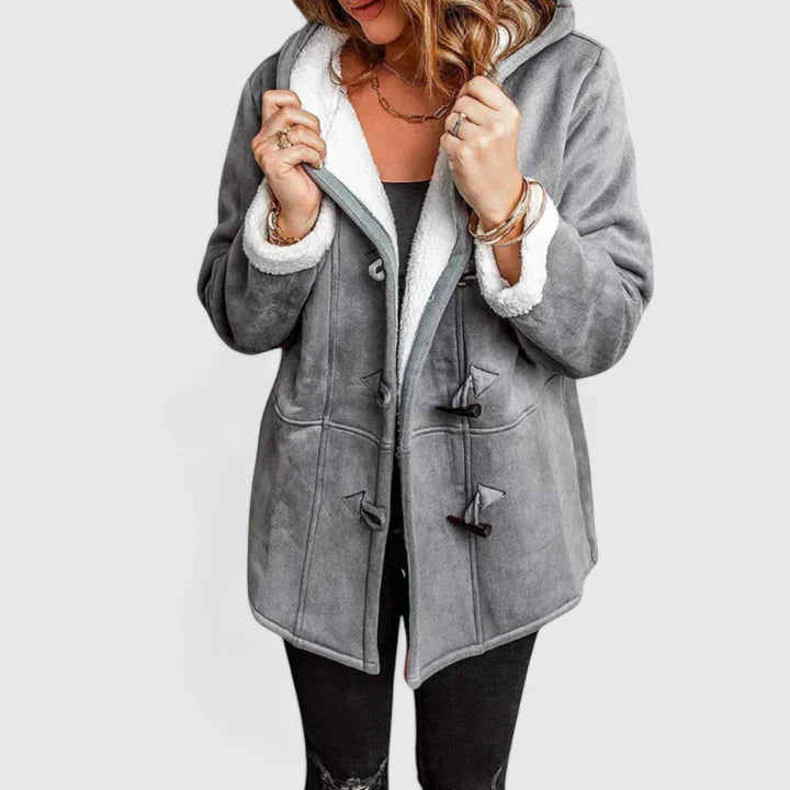Ziah | Comfortable Coat Gray