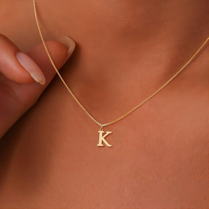 Enzhalynne | Necklace with Initials 18K Gold