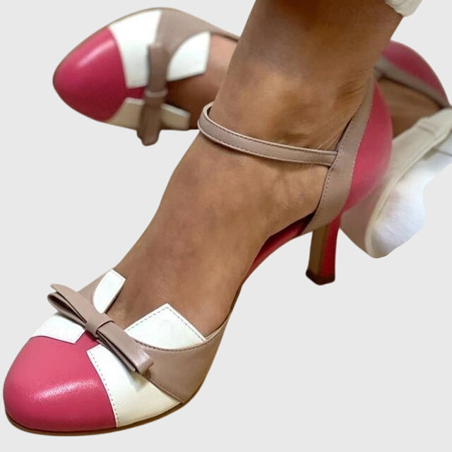 Luna | Comfort Heeled Sandals Pink