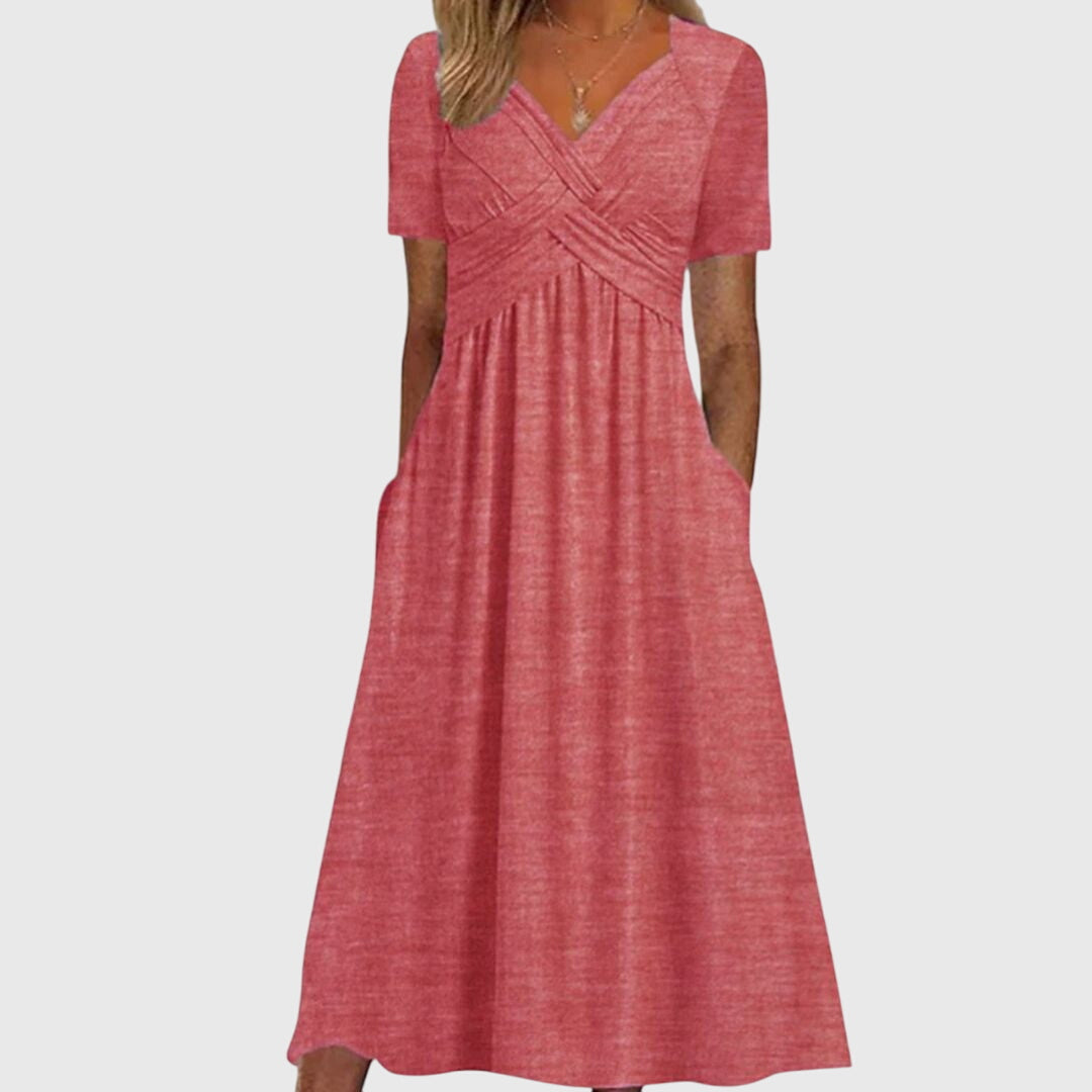 Amanda - Flattering Dress Pink