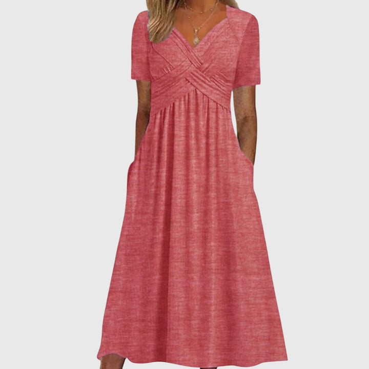 Amanda - Flattering Dress Pink