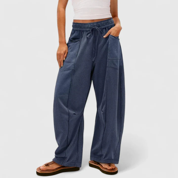 Camrynnne | Comfortable Pants Ocean Blue