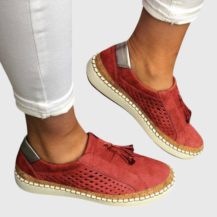 Mia | Orthopedic Slip-Ons Red