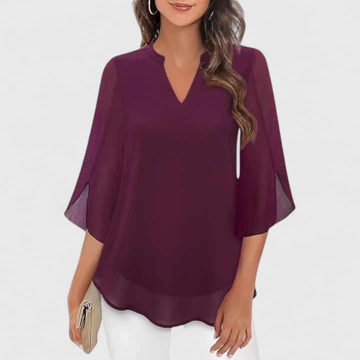 Ellie | Sophisticated Blouse Purple