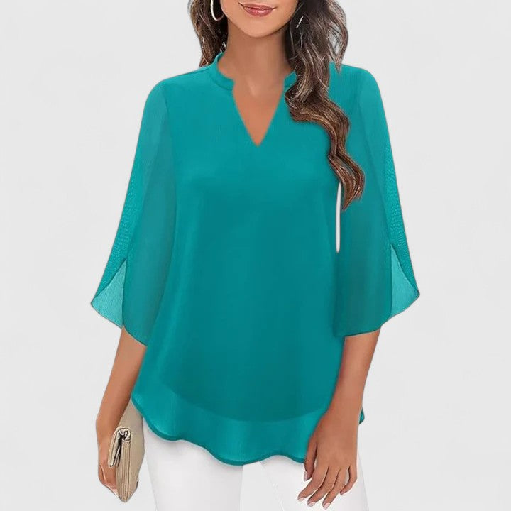 Ellie | Sophisticated Blouse Turquoise