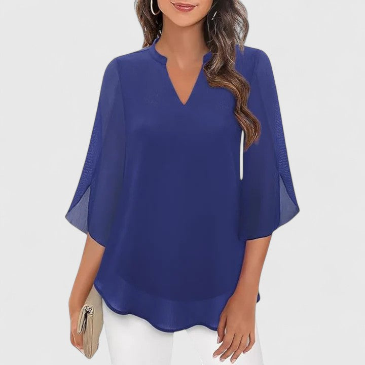 Ellie | Sophisticated Blouse Blue