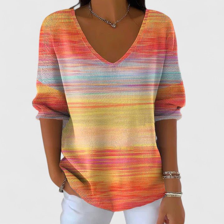 Cassidyrae | Comfortable Shirt Multi-colored