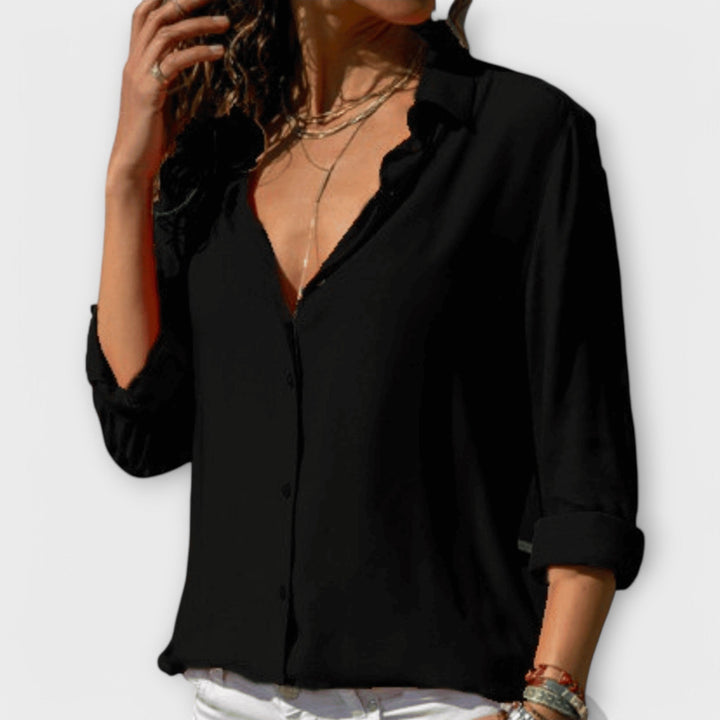 Natalie | Elegant Blouse Black