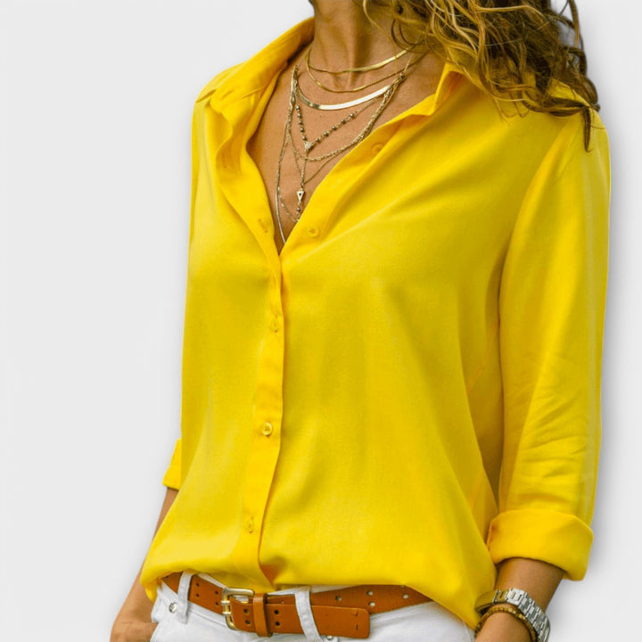 Natalie | Elegant Blouse Yellow