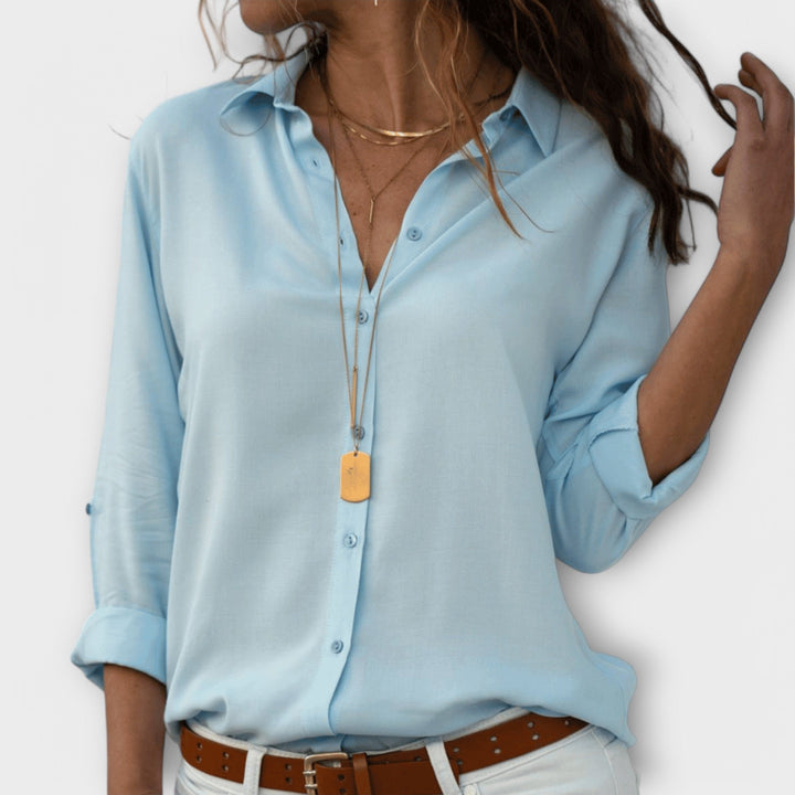 Natalie | Elegant Blouse Blue