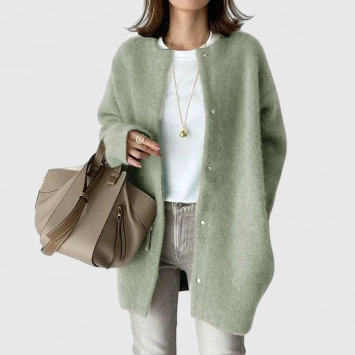Samarielis | Elegant Cardigan Green