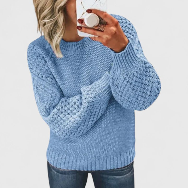 Delymarah | Comfortable Sweater Sky Blue