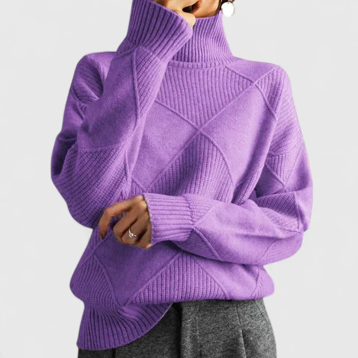 Adryssell | Comfortable Sweater Light Purple