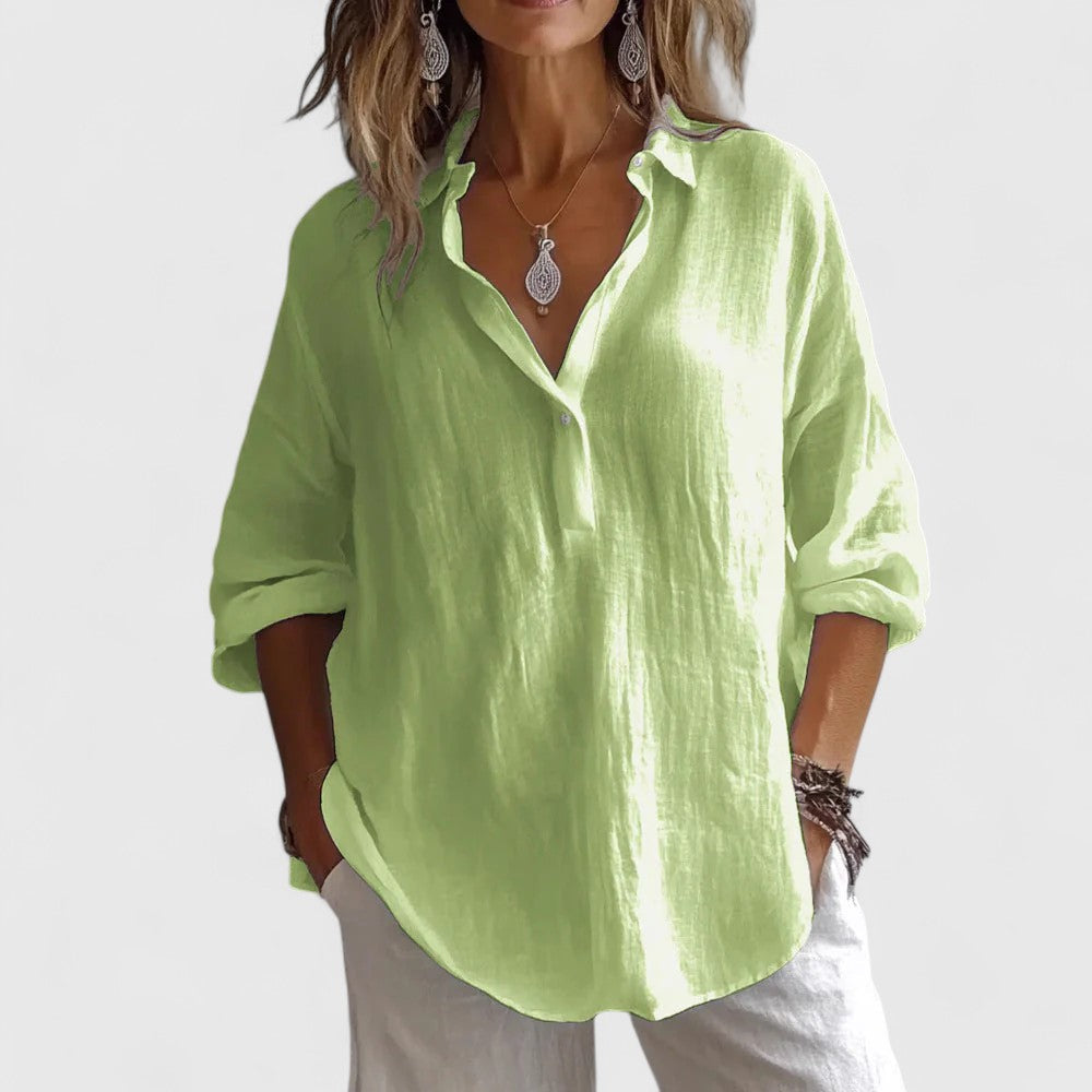Roxanna | Elegant Blouse Green
