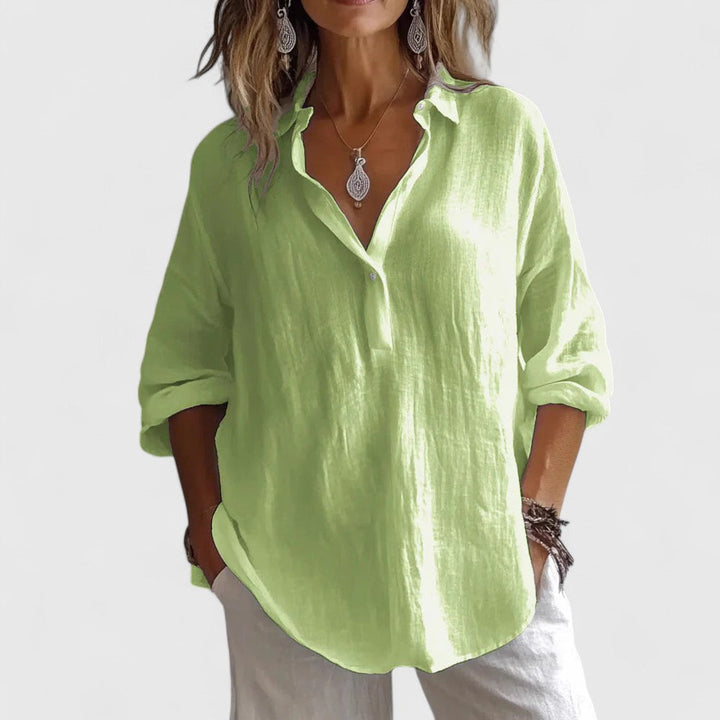 Roxanna | Elegant Blouse Green