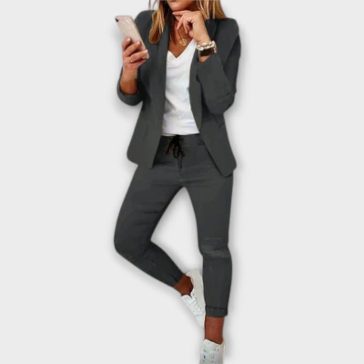Lyselle | Elegant Blazer Set Gray