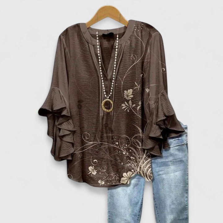 Saryphiah | Comfortable Blouse Brown