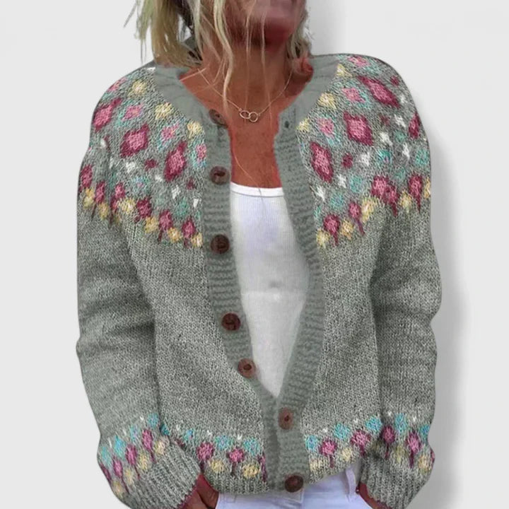 Thalynora | Stylish Cozy Cardigan Gray