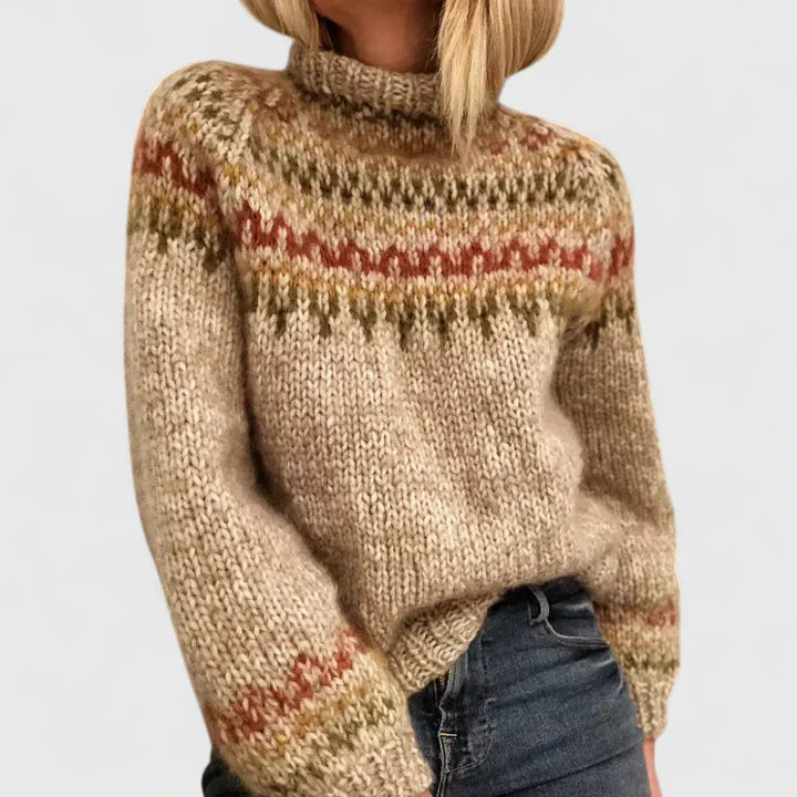 Corinthya | Sophisticated Sweater Camel