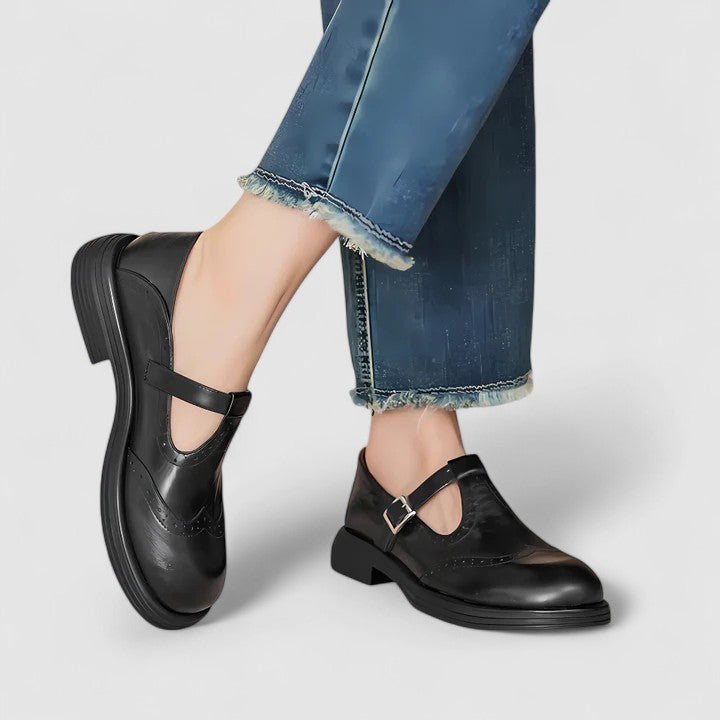 Louisa | Classic Mary Jane Shoes Black