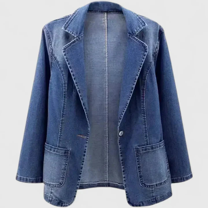 Rae | Elegant Jacket Denim Blue