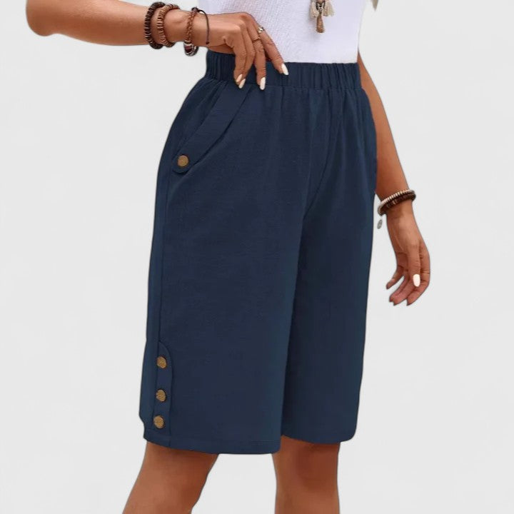 Denise | Comfortable Shorts Navy Blue
