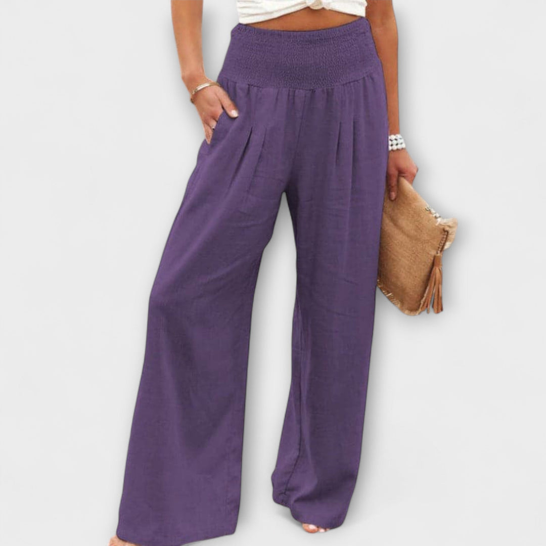 Thearya - Casual Wide Pants Purple